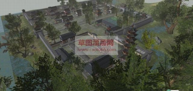 中式古代游戏SU模型