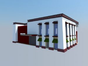 藏式商业建筑SU模型