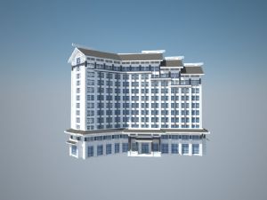 中式徽派建筑SU模型