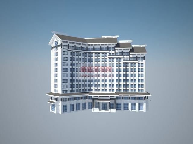 中式徽派建筑SU模型