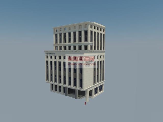 酒店建筑SU模型