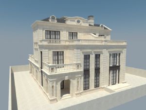 美欧风格别墅住宅建筑SU模型