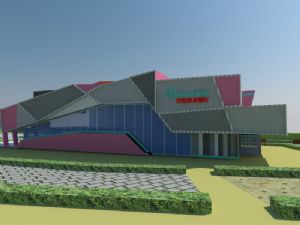 日式餐厅建筑SU模型