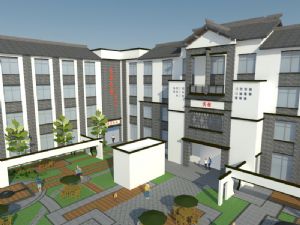 中式徽派建筑SU模型