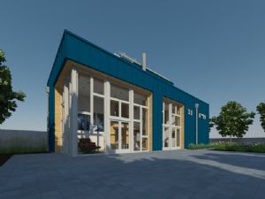 集装箱建筑房屋SU模型