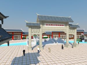 中式古建祠堂SU模型