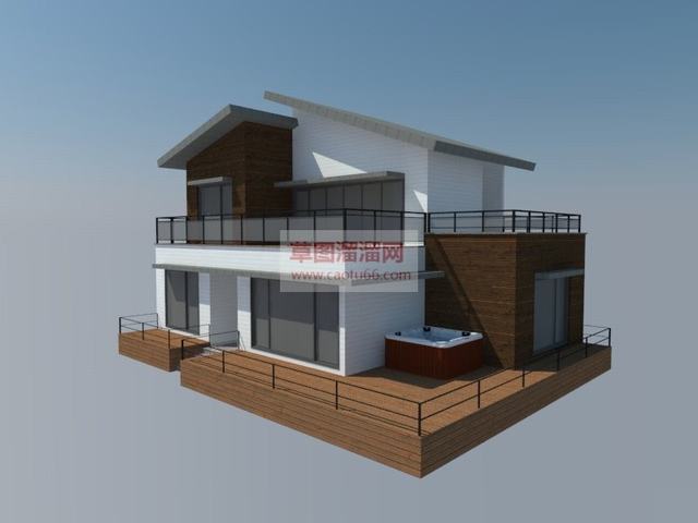 别墅建筑SU模型