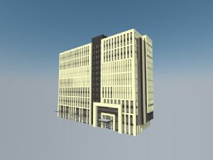 中式建筑酒店SU模型