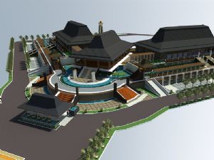 东南亚风格寺庙寺庙SU模型