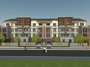 新中式建筑中式别墅中式住宅SU模型