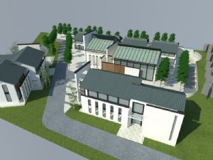 中式建筑会所建筑SU模型