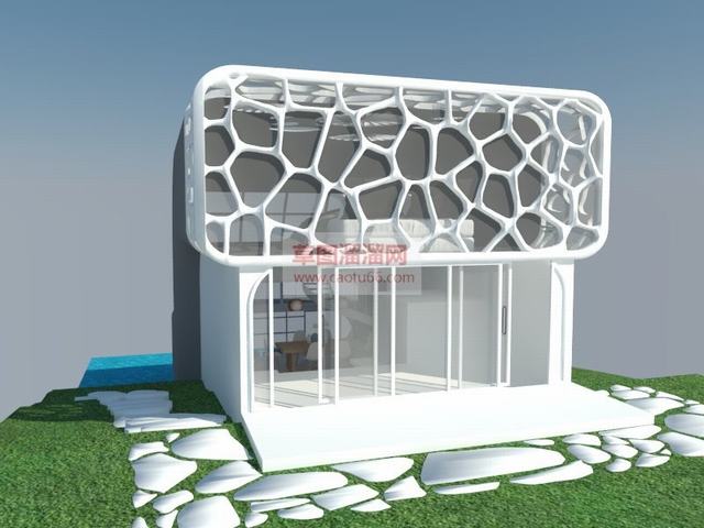 创意建筑售楼部售楼处SU模型