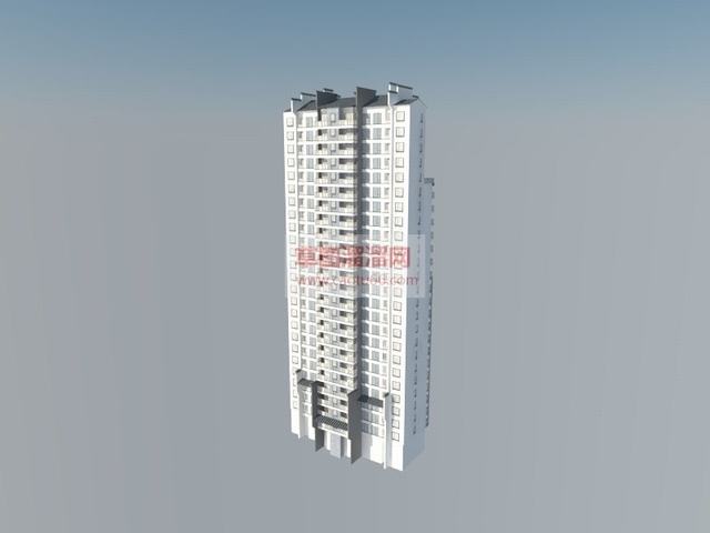 中式建筑徽派建筑高层建筑SU模型