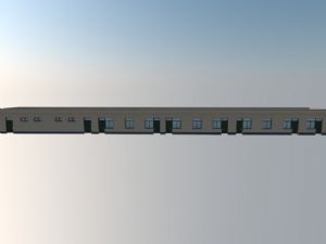平房宿舍体育室建筑SU模型