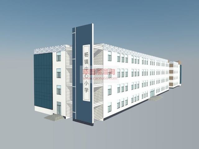 小学教学楼实验楼SU模型