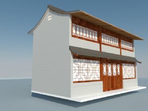 中式建筑仿古SU模型