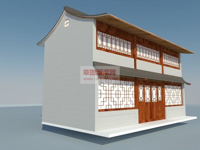 中式建筑仿古SU模型