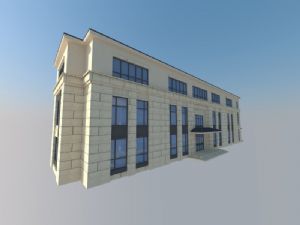 沿街商铺欧式沿街欧式商铺SU模型