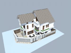 法式建筑建筑别墅别墅模型SU模型