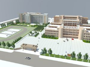综合楼教学楼学校建筑SU模型