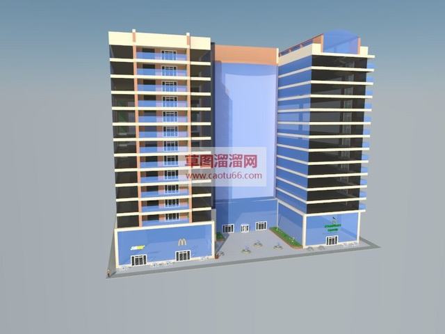 公寓大楼公寓建筑大楼建筑SU模型
