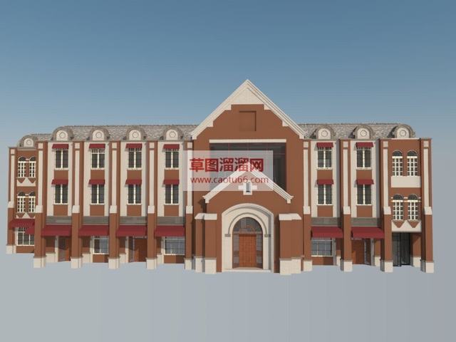 欧式建筑教堂教堂建筑SU模型