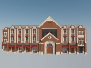 欧式建筑教堂教堂建筑SU模型