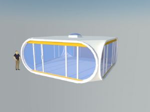展厅玻璃房阳光房SU模型