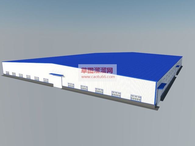 工厂厂房建筑板房SU模型