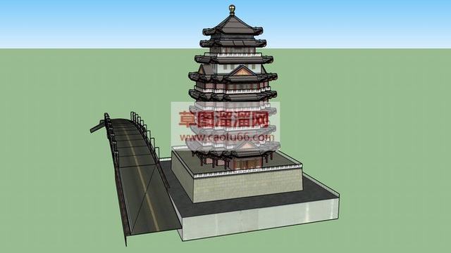 古建筑SU模型