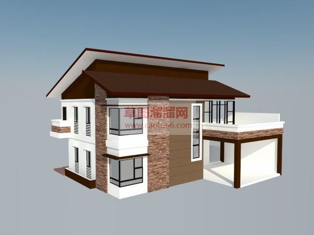 别墅建筑住宅SU模型