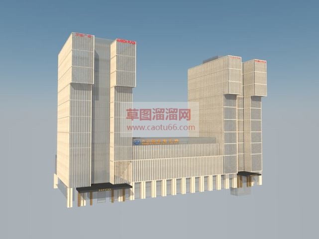 万达广场电影城SU模型