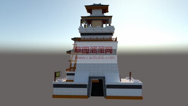 中式汉代古建SU模型