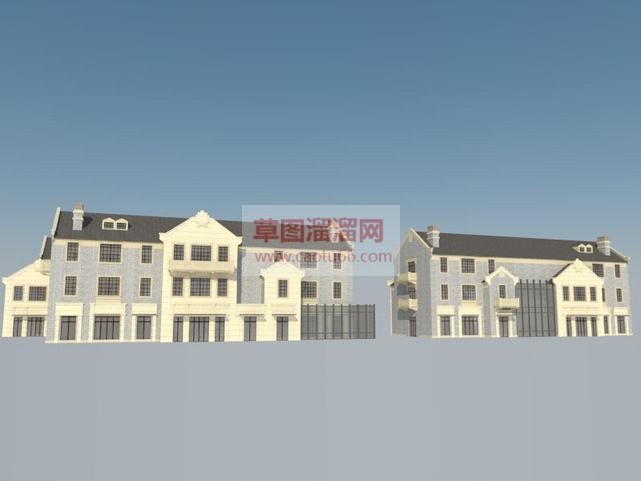 民国风格建筑SU模型