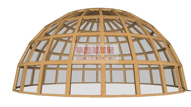 半球形阳光房SU模型
