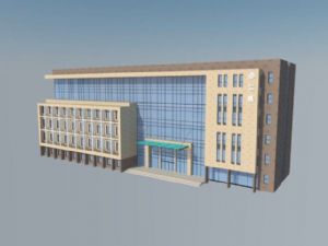 办公大楼建筑SU模型