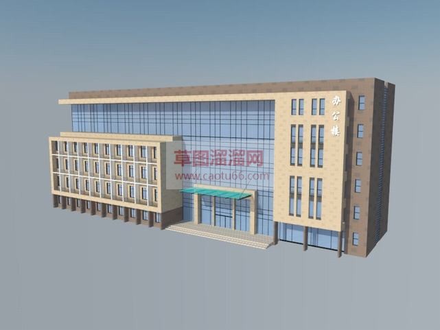 办公大楼建筑SU模型