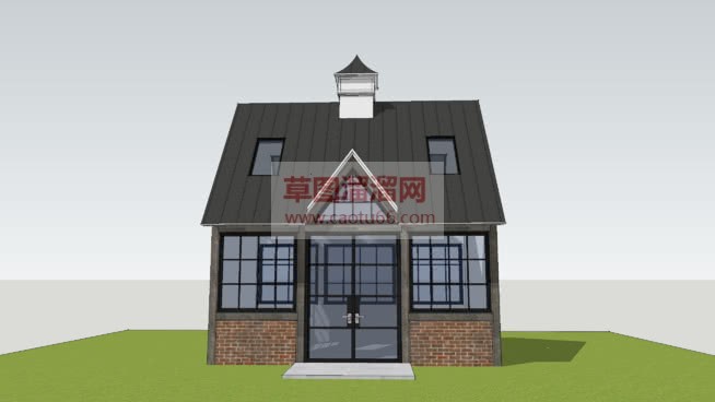 阳光房小屋住SU模型