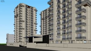 小山地公寓住SU模型