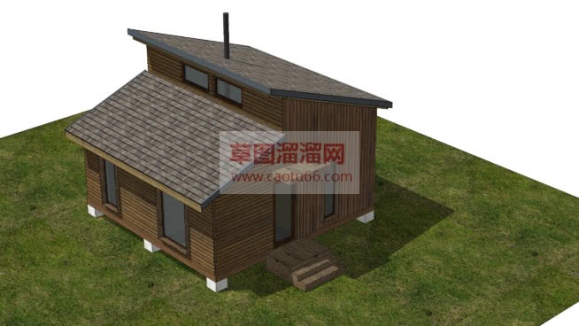 精美小木屋住SU模型