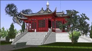 古建宝殿寺庙SU模型