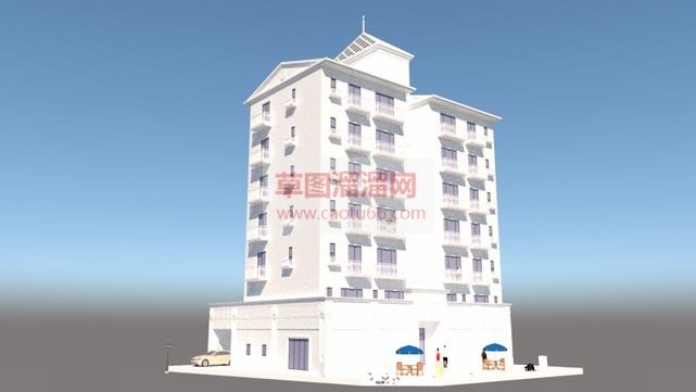 中如何建造楼SU模型