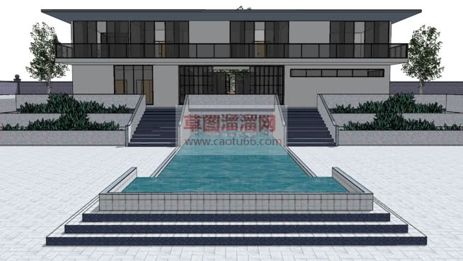 现代别墅住宅SU模型