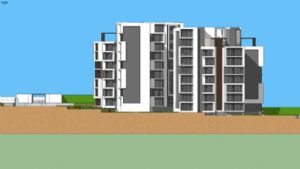 小区公寓住宅SU模型