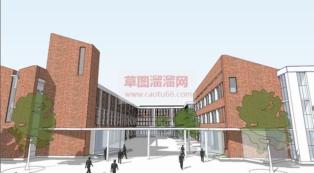 英式红砖教学SU模型