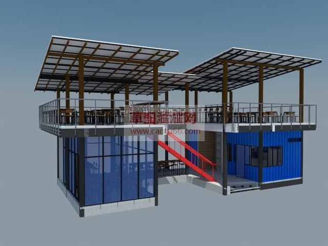 集装箱建筑sSU模型