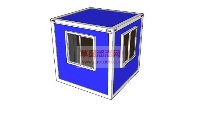 集装箱小屋建SU模型