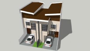 连栋别墅住宅SU模型