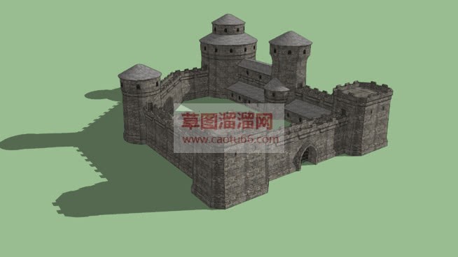 欧洲古代城堡SU模型