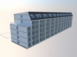 学校宿舍楼公SU模型